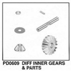 Differential inner gears & parts Eb-4 S2 truggy