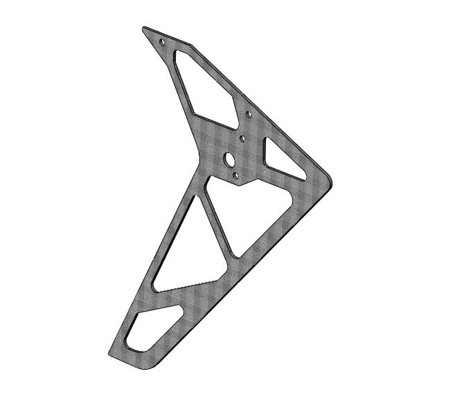 Carbon tail fin e-325 titan.